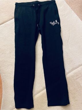 Psycho Bunny Black Men's Sweatpants with Script Logo